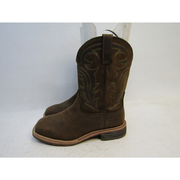 Ariat Hybrid Rancher H20 Mens Size 11 EE Brown Leather Waterproof Boot 10014067